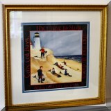A17. Framed Elizabeth Mumford print. 